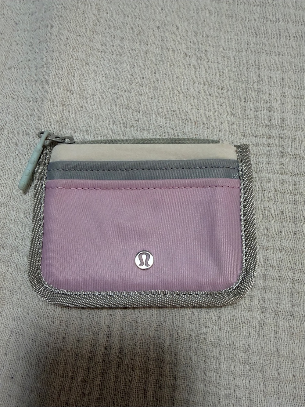 Lululemon Colorblock Zip Card Wallet
